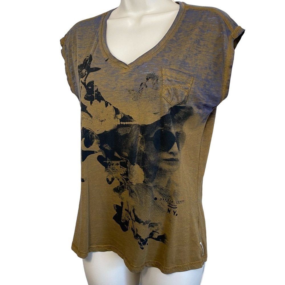 Garcia Jeans - Burnout short sleeve T - Retro Graphic - XS - Picture 6 of 8